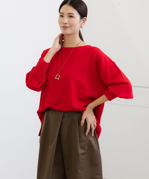 Elura（エルーラ）の「毛玉しらず2WAYニット/133699（ニット/セーター・レディース・グリーン系その他4/ネイビー/ホワイト/ダークネイビー/レッド/ブラウン系その他/ブラック・SMALL/MEDIUM/LARGE）」の15枚目の写真