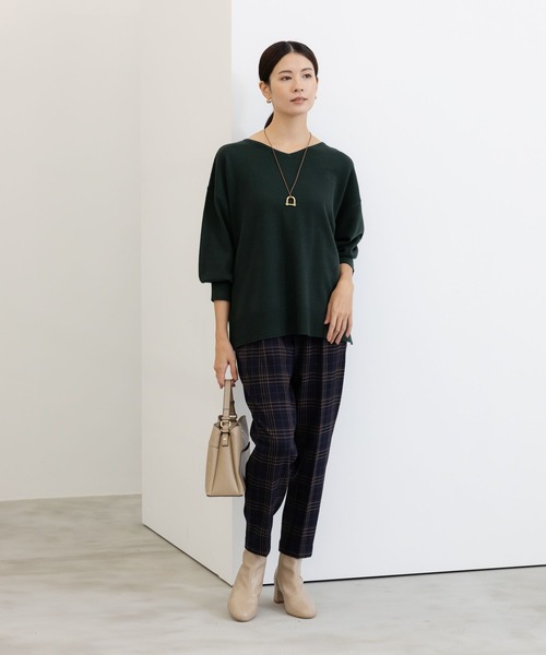 Elura（エルーラ）の「毛玉しらず2WAYニット/133699（ニット/セーター・レディース・グリーン系その他4/ネイビー/ホワイト/ダークネイビー/レッド/ブラウン系その他/ブラック・SMALL/MEDIUM/LARGE）」の16枚目の写真