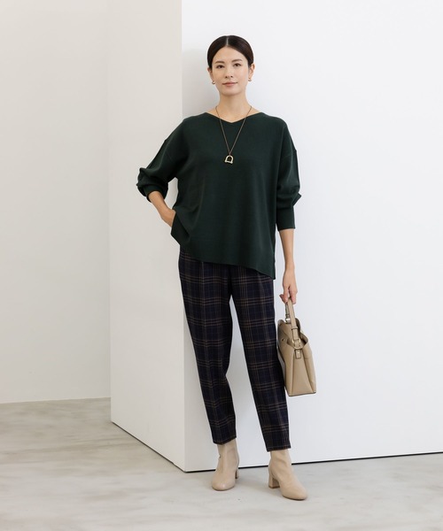 Elura（エルーラ）の「毛玉しらず2WAYニット/133699（ニット/セーター・レディース・グリーン系その他4/ネイビー/ホワイト/ダークネイビー/レッド/ブラウン系その他/ブラック・SMALL/MEDIUM/LARGE）」の18枚目の写真