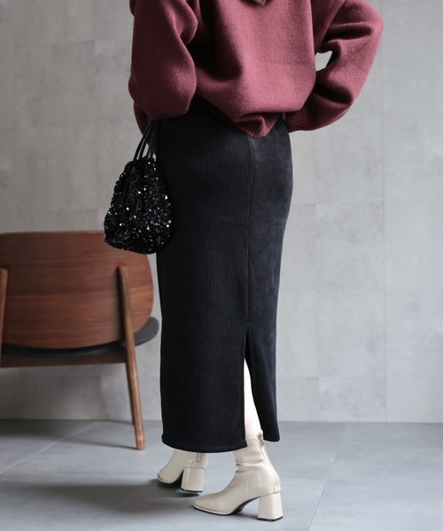 セール】【選べるカラー】タイトスカート/コーデュロイタイト