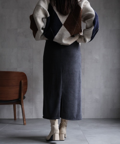 セール】【選べるカラー】タイトスカート/コーデュロイタイト