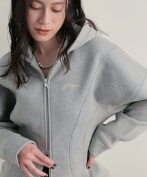 GANNI（ガニー）の「【GANNI / ガニー】Heavy Fleece Zip Hoodie T3998