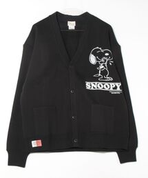 スヌーピー【SNOOPY】裏起毛 LooseFit Sweat Cardigan