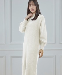 圧縮スムースドッキングニットワンピース