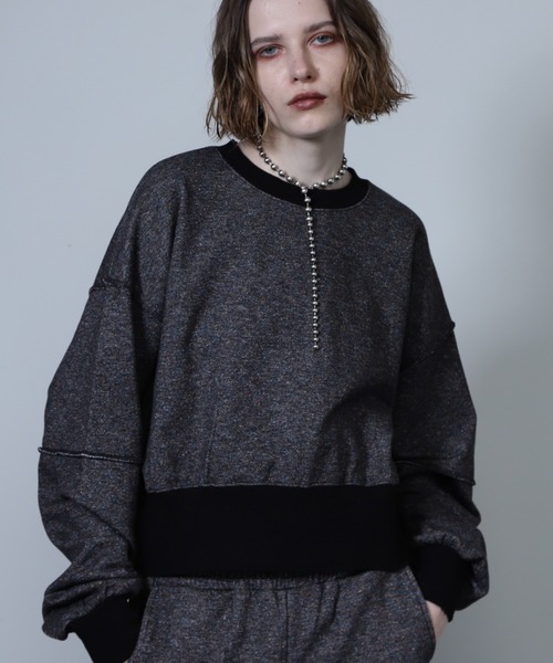 【WEB・一部店舗限定】ラメスウェットプルオーバー(スウェット)|ROSE BUD(ローズバッド) 【WEB・一部店舗限定】ラメスウェットプルオーバー(スウェット)|ROSE BUD(ローズバッド)