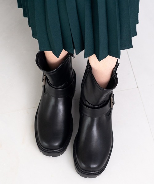 JELLY BEANS(ジェリービーンズ)の「ショートエンジニアブーツ(217-40342)JELLY BEANS(ジェリービーンズ)(ブーツ・レディース・ダークブラウン/ブラック・S/M/L)」の11枚目の写真