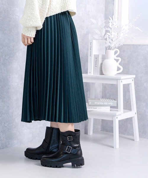 JELLY BEANS(ジェリービーンズ)の「ショートエンジニアブーツ(217-40342)JELLY BEANS(ジェリービーンズ)(ブーツ・レディース・ダークブラウン/ブラック・S/M/L)」の12枚目の写真