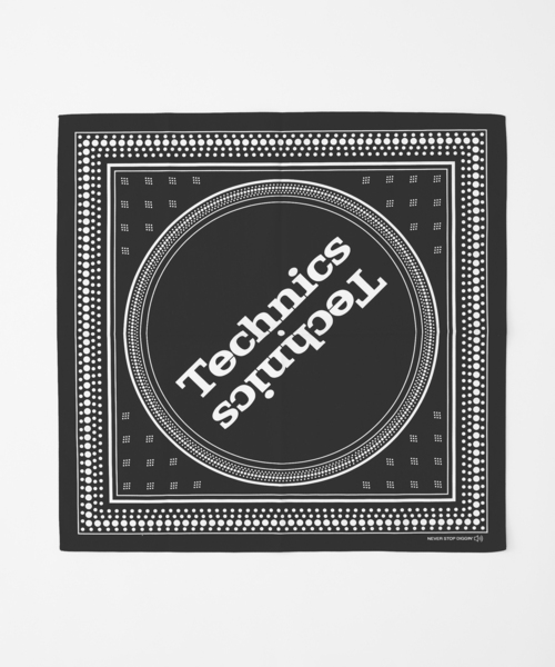 JOURNAL STANDARD（ジャーナルスタンダード）の「Technics x JOURNAL STANDARD バンダナ（バンダナ/スカーフ・メンズ・ブラック/ホワイト・FREE）」の2枚目の写真
