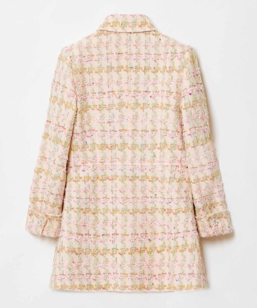 セール】【LOULOU WILLOUGHBY】LINTONツイードロングジャケット