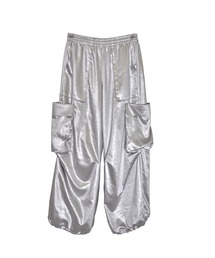 Nora Lily（ノラリリー）の「【Nora Lily】Leathery Drawcode Wide Cargo Pants（カーゴパンツ）」