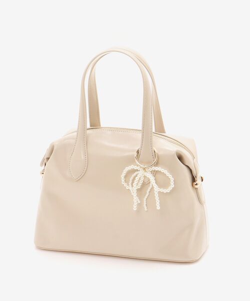 MAJESTIC LEGON(マジェスティックレゴン)の「チャームセットボストンバッグ(ボストンバッグ・レディース・キャメル/ピンク/アイボリー・FREE)」の14枚目の写真