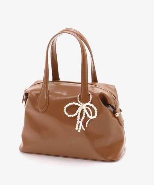 MAJESTIC LEGON(マジェスティックレゴン)の「チャームセットボストンバッグ(ボストンバッグ・レディース・キャメル/ピンク/アイボリー・FREE)」の16枚目の写真