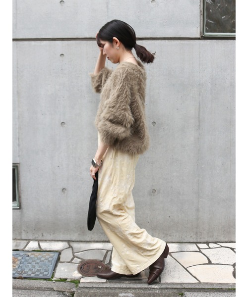 Ungrid（アングリッド）の「2Wayシャギールーズニット（ニット/セーター・レディース・モカ/オフホワイト/ブルー・FREE）」の12枚目の写真