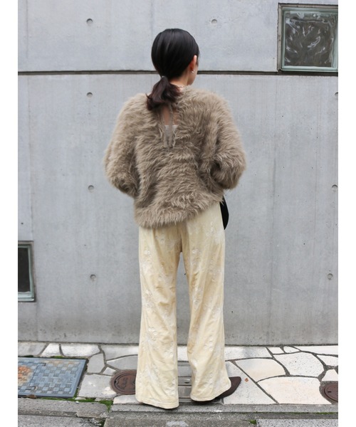 Ungrid（アングリッド）の「2Wayシャギールーズニット（ニット/セーター・レディース・モカ/オフホワイト/ブルー・FREE）」の13枚目の写真