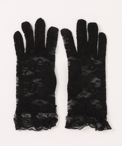 Port（ポート）の「【 antique andico / アンティーク アンディコ 】 花柄 レース グローブ（手袋・レディース・ホワイト/ブラック・FREE）」の8枚目の写真