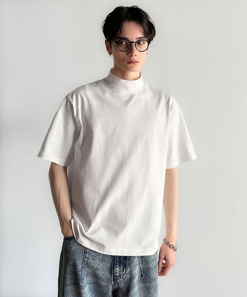 Classical Origin（クラシカルオリジン）の「【Classical Origin】「ありそうでない。」綿100％ハイネック半袖Tシャツ／High Neck Short Sleeve 100% Cotton T-Shirt（Tシャツ/カットソー・メンズ・ブラック/チャコール/オフホワイト・LARGE/MEDIUM/SMALL）」の6枚目の写真