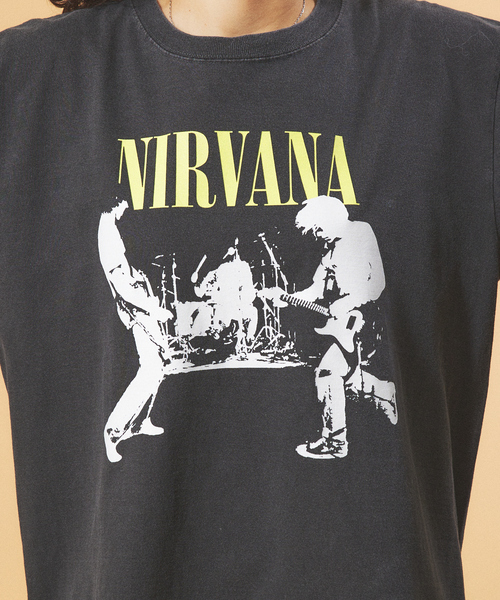 GOOD ROCK SPEED（グッドロックスピード）の「【GOOD ROCK SPEED/グッドロックスピード】NIRVANA TEE /ニルバーナ/ フォトTシャツ（Tシャツ/カットソー・メンズ・スミクロ/インディゴブルー/ホワイト/ブラック系その他/ホワイト系その他/ブラウン/ブラック系その他2・M/XL/L）」の10枚目の写真