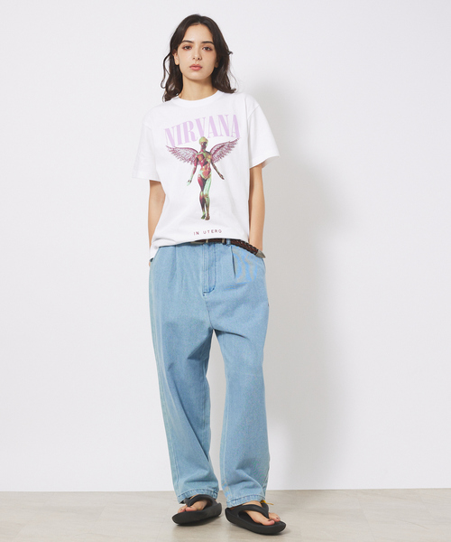 GOOD ROCK SPEED（グッドロックスピード）の「【GOOD ROCK SPEED/グッドロックスピード】NIRVANA TEE /ニルバーナ/ フォトTシャツ（Tシャツ/カットソー・メンズ・スミクロ/インディゴブルー/ホワイト/ブラック系その他/ホワイト系その他/ブラウン/ブラック系その他2・M/XL/L）」の15枚目の写真