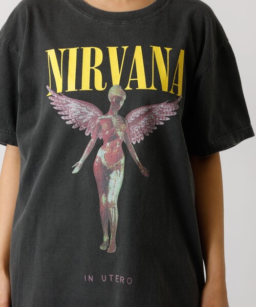 GOOD ROCK SPEED（グッドロックスピード）の「【GOOD ROCK SPEED/グッドロックスピード】NIRVANA TEE /ニルバーナ/ フォトTシャツ（Tシャツ/カットソー・メンズ・スミクロ/インディゴブルー/ホワイト/ブラック系その他/ホワイト系その他/ブラウン/ブラック系その他2・M/XL/L）」の10枚目の写真