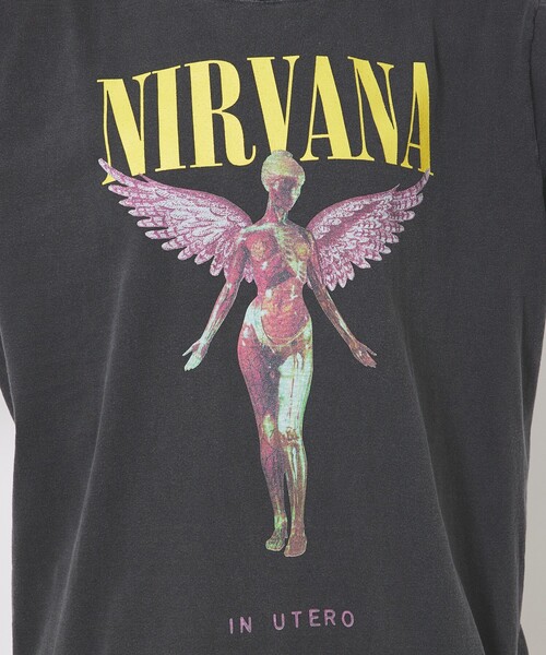 GOOD ROCK SPEED（グッドロックスピード）の「【GOOD ROCK SPEED/グッドロックスピード】NIRVANA TEE /ニルバーナ/ フォトTシャツ（Tシャツ/カットソー・メンズ・スミクロ/インディゴブルー/ホワイト/ブラック系その他/ホワイト系その他/ブラウン/ブラック系その他2・M/XL/L）」の11枚目の写真