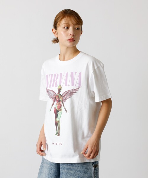 GOOD ROCK SPEED（グッドロックスピード）の「【GOOD ROCK SPEED/グッドロックスピード】NIRVANA TEE /ニルバーナ/ フォトTシャツ（Tシャツ/カットソー・メンズ・スミクロ/インディゴブルー/ホワイト/ブラック系その他/ホワイト系その他/ブラウン/ブラック系その他2・M/XL/L）」の14枚目の写真