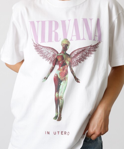 GOOD ROCK SPEED（グッドロックスピード）の「【GOOD ROCK SPEED/グッドロックスピード】NIRVANA TEE /ニルバーナ/ フォトTシャツ（Tシャツ/カットソー・メンズ・スミクロ/インディゴブルー/ホワイト/ブラック系その他/ホワイト系その他/ブラウン/ブラック系その他2・M/XL/L）」の16枚目の写真