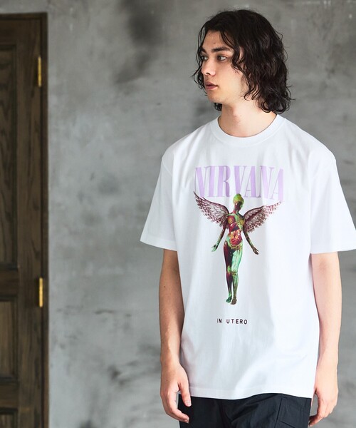 GOOD ROCK SPEED（グッドロックスピード）の「【GOOD ROCK SPEED/グッドロックスピード】NIRVANA TEE /ニルバーナ/ フォトTシャツ（Tシャツ/カットソー・メンズ・スミクロ/インディゴブルー/ホワイト/ブラック系その他/ホワイト系その他/ブラウン/ブラック系その他2・M/XL/L）」の20枚目の写真