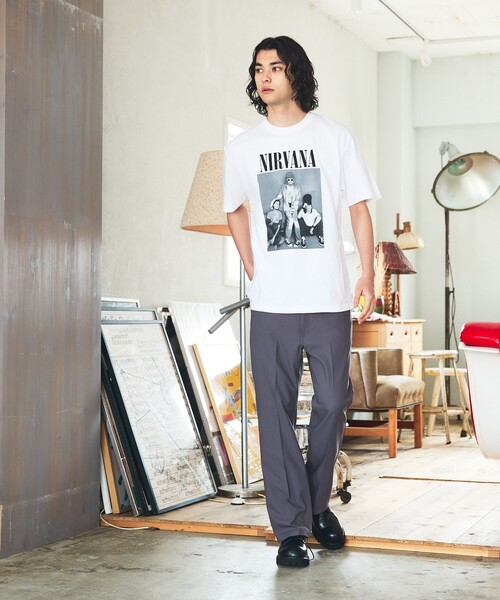 GOOD ROCK SPEED（グッドロックスピード）の「【GOOD ROCK SPEED/グッドロックスピード】NIRVANA TEE /ニルバーナ/ フォトTシャツ（Tシャツ/カットソー・メンズ・スミクロ/インディゴブルー/ホワイト/ブラック系その他/ホワイト系その他/ブラウン/ブラック系その他2・M/XL/L）」の22枚目の写真