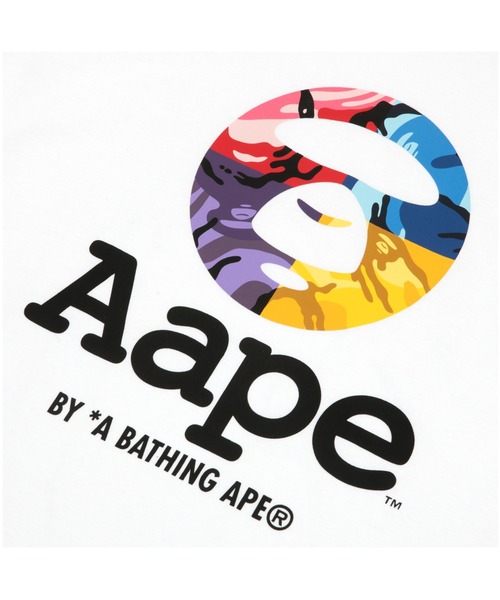 AAPE BY A BATHING APE（エーエイプバイアベイシングエイプ）の「AAPE BASIC TEE（Tシャツ/カットソー・メンズ・ホワイト/ブラック・LARGE/MEDIUM/SMALL/X-LARGE/XX-LARGE）」の4枚目の写真