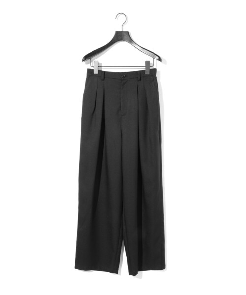 MIDIUMISOLID（ミディウミソリッド）の「MIDIUMISOLID for Ladies タックワイドテーパードパンツ（その他パンツ・レディース・ブラック/ライトグレー/アイボリー・FREE）」の3枚目の写真
