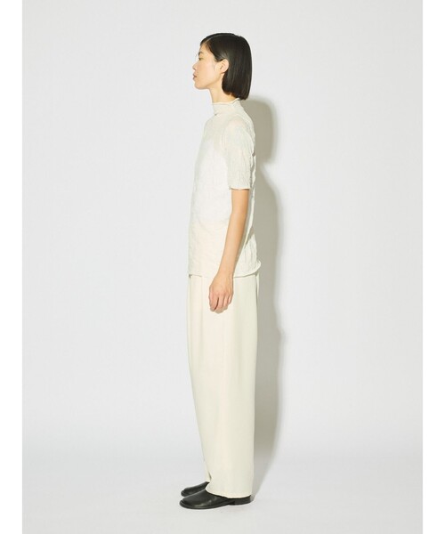 MIDIUMISOLID（ミディウミソリッド）の「MIDIUMISOLID for Ladies タックワイドテーパードパンツ（その他パンツ・レディース・ブラック/ライトグレー/アイボリー・FREE）」の9枚目の写真
