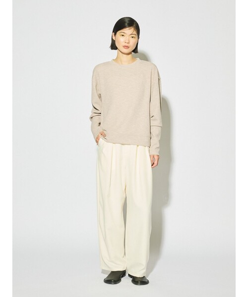 MIDIUMISOLID（ミディウミソリッド）の「MIDIUMISOLID for Ladies タックワイドテーパードパンツ（その他パンツ・レディース・ブラック/ライトグレー/アイボリー・FREE）」の17枚目の写真