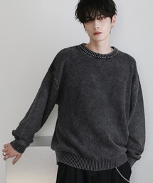 ASTRONOMY（アストロノミー）の「ピグメント加工鹿の子クルー/スキッパーニット（ニット/セーター・メンズ）」