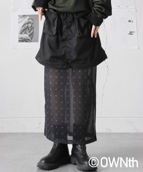 OWNth(オンス)の「3WAYミリタリースカート(スカート・レディース・ブラック/カーキ・ONESIZE)」の10枚目の写真
