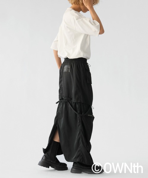 OWNth(オンス)の「3WAYミリタリースカート(スカート・レディース・ブラック/カーキ・ONESIZE)」の17枚目の写真