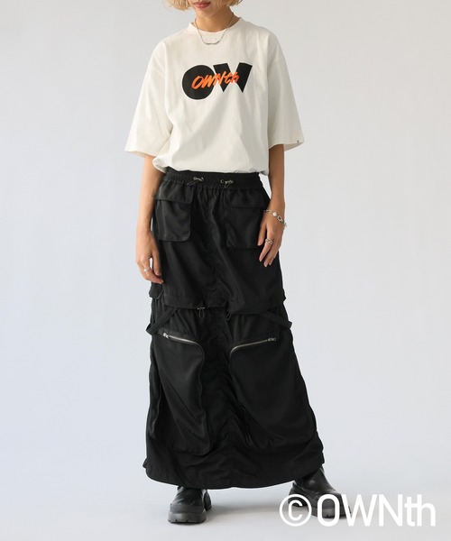 OWNth(オンス)の「3WAYミリタリースカート(スカート・レディース・ブラック/カーキ・ONESIZE)」の19枚目の写真