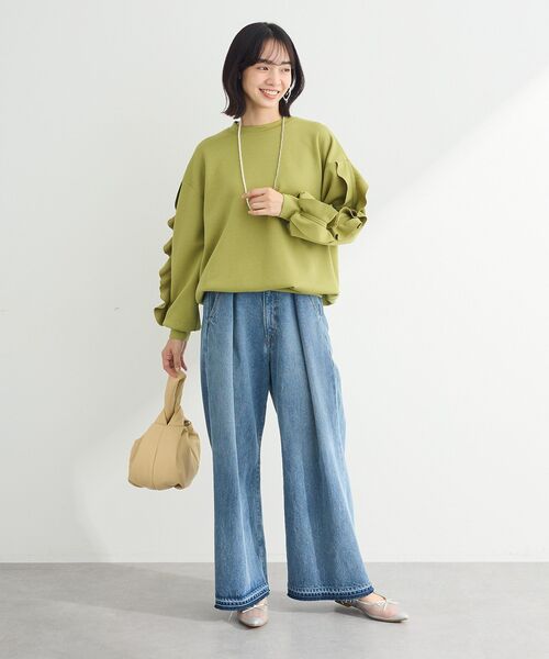 Green Parks(グリーンパークス)の「・cache cache パフィーラウンドバッグ(ハンドバッグ・レディース・ブラック/アイボリー/イエロー・FREE)」の7枚目の写真