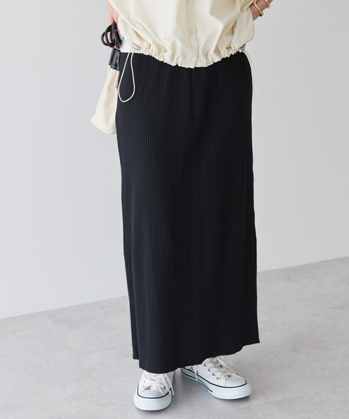 AMERICAN HOLIC（アメリカンホリック）の「【WEB限定】針抜きテレコタイトスカート（スカート・レディース・ブラック/パープル・S/M/L）」の22枚目の写真