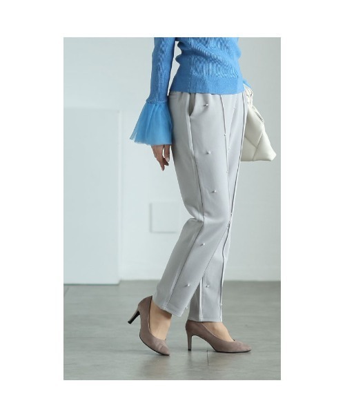 Sawa a la mode(サワアラモード)の「パールデコレーションテーパードパンツ(その他パンツ・レディース・ブラック/グレー/ピンク・FREE)」の13枚目の写真