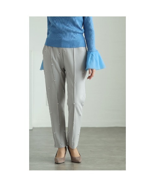 Sawa a la mode(サワアラモード)の「パールデコレーションテーパードパンツ(その他パンツ・レディース・ブラック/グレー/ピンク・FREE)」の15枚目の写真