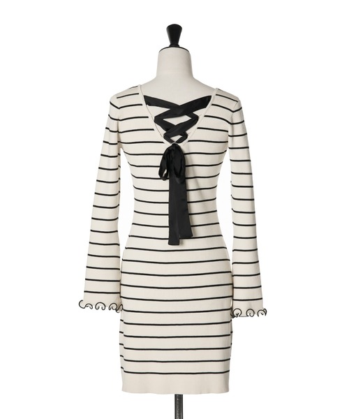 Be Mine Back Lace-Up Mini Dress