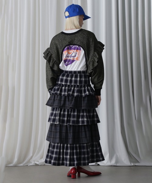 ROSE BUD(ローズバッド)の「(CREOLME)マルチウェイラメスウェット(スウェット・レディース・ブラック・ONE SIZE)」の4枚目の写真