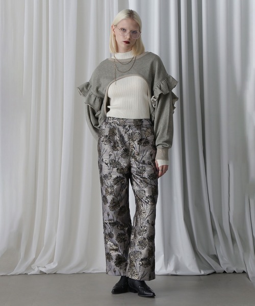 ROSE BUD(ローズバッド)の「(CREOLME)マルチウェイラメスウェット(スウェット・レディース・ブラック・ONE SIZE)」の9枚目の写真