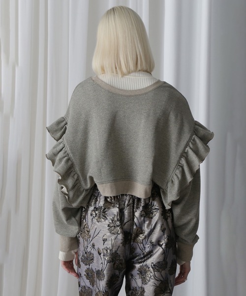 ROSE BUD(ローズバッド)の「(CREOLME)マルチウェイラメスウェット(スウェット・レディース・ブラック・ONE SIZE)」の14枚目の写真