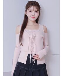 EATME | リボンカットアウトリブニットアンサンブル(ニット/セーター)