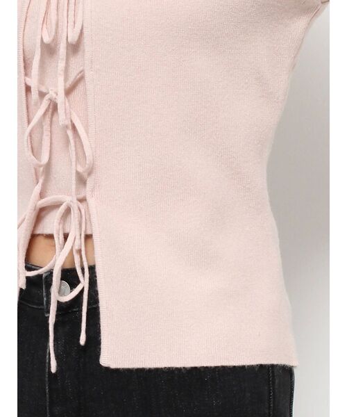 EATME(イートミー)の「リボンカットアウトリブニットアンサンブル(ニット/セーター・レディース・アイボリー/ブラック/ピンク・FREE)」の19枚目の写真