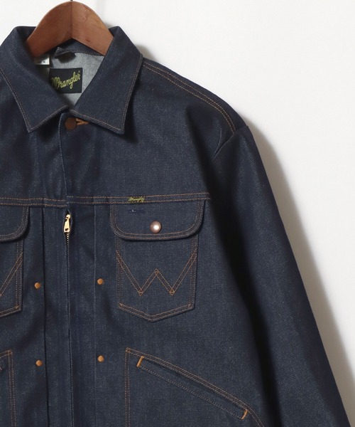 セール】Wrangler/ラングラー Denim Zip Trucker Jacket 24MJZ/デニム