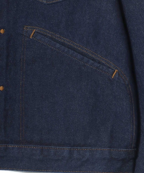 Wrangler（ラングラー）の「Wrangler/ラングラー Denim Zip Trucker Jacket 24MJZ/デニムジップトラッカージャケット/Gジャン/レディース メンズ（デニムジャケット・メンズ・ワンウォッシュ・M/L/XL）」の11枚目の写真