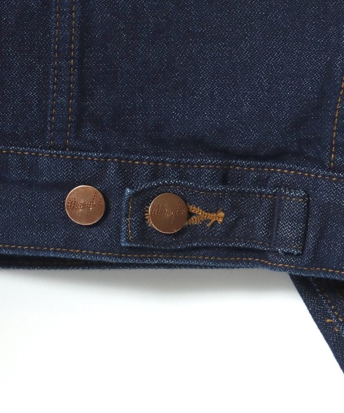 Wrangler（ラングラー）の「Wrangler/ラングラー Denim Zip Trucker Jacket 24MJZ/デニムジップトラッカージャケット/Gジャン/レディース メンズ（デニムジャケット・メンズ・ワンウォッシュ・M/L/XL）」の7枚目の写真