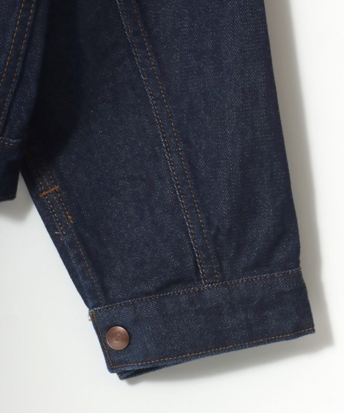 Wrangler（ラングラー）の「Wrangler/ラングラー Denim Zip Trucker Jacket 24MJZ/デニムジップトラッカージャケット/Gジャン/レディース メンズ（デニムジャケット・メンズ・ワンウォッシュ・M/L/XL）」の9枚目の写真